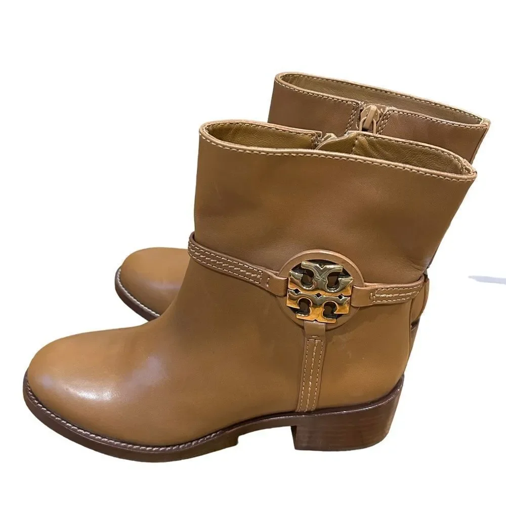 Revolve Tory Burch Brown Miller Ankle Chelsea boots 45mm in Tiramisu